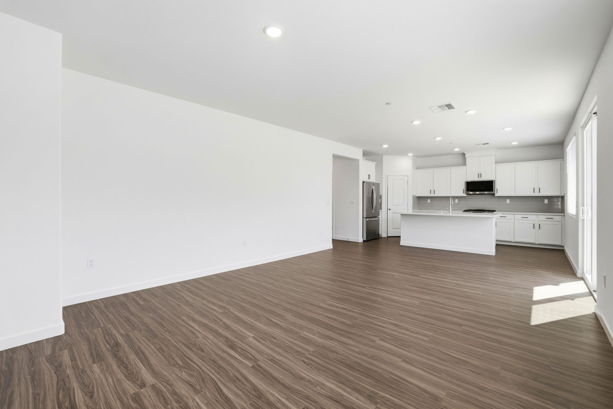 A large empty room.