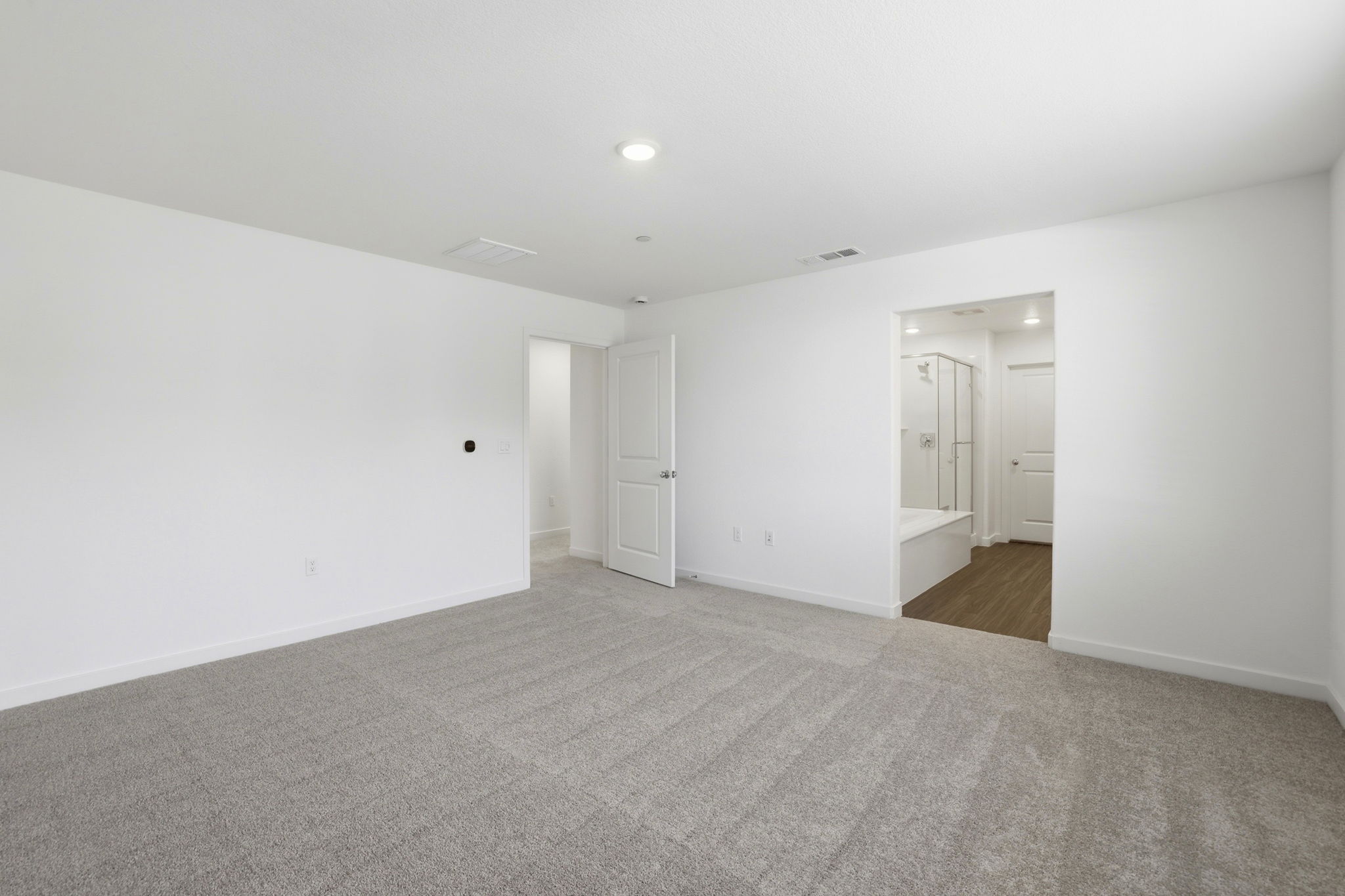 A room with white walls.