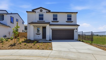 A house with a garage.