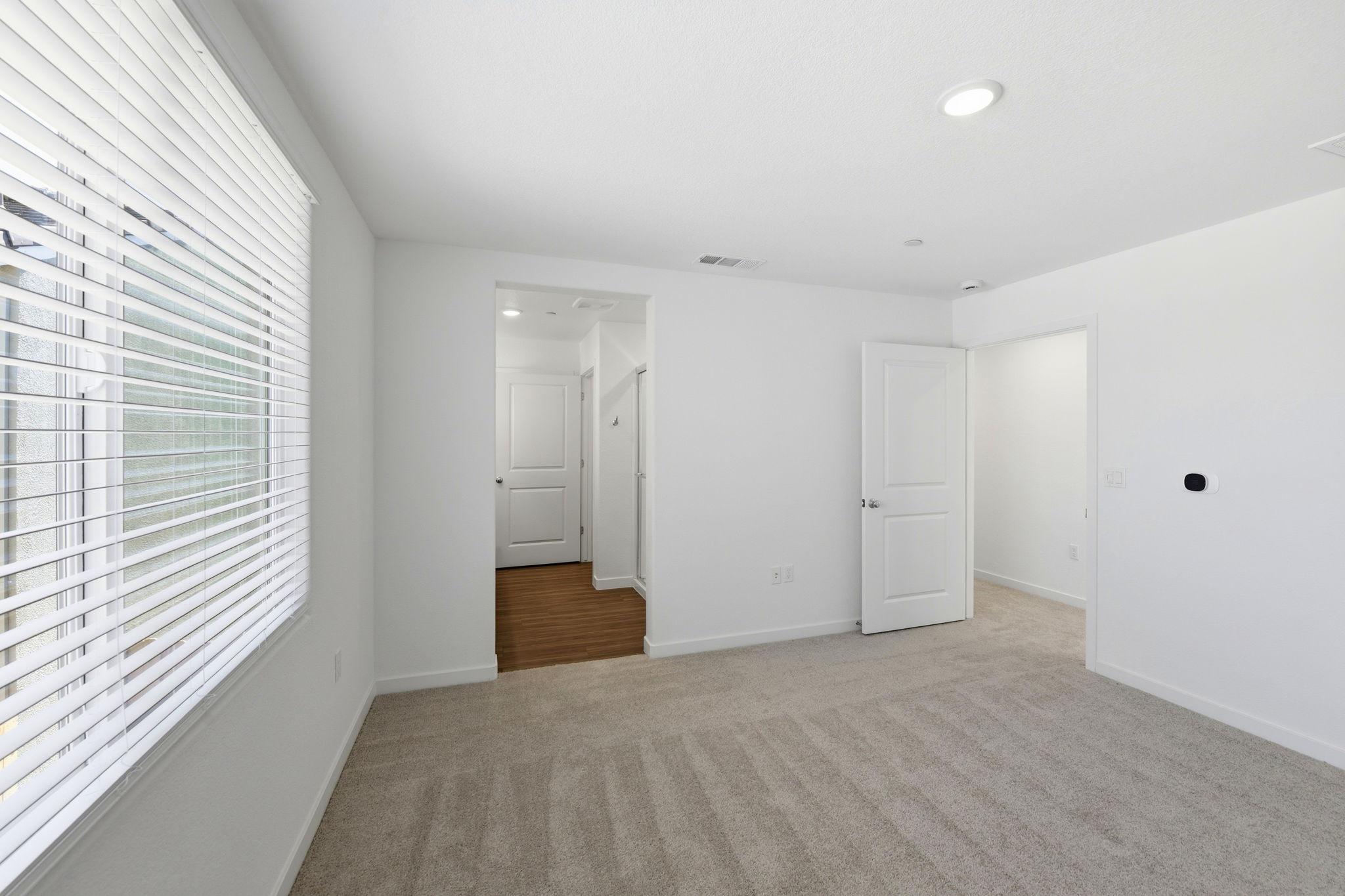 A room with white walls.