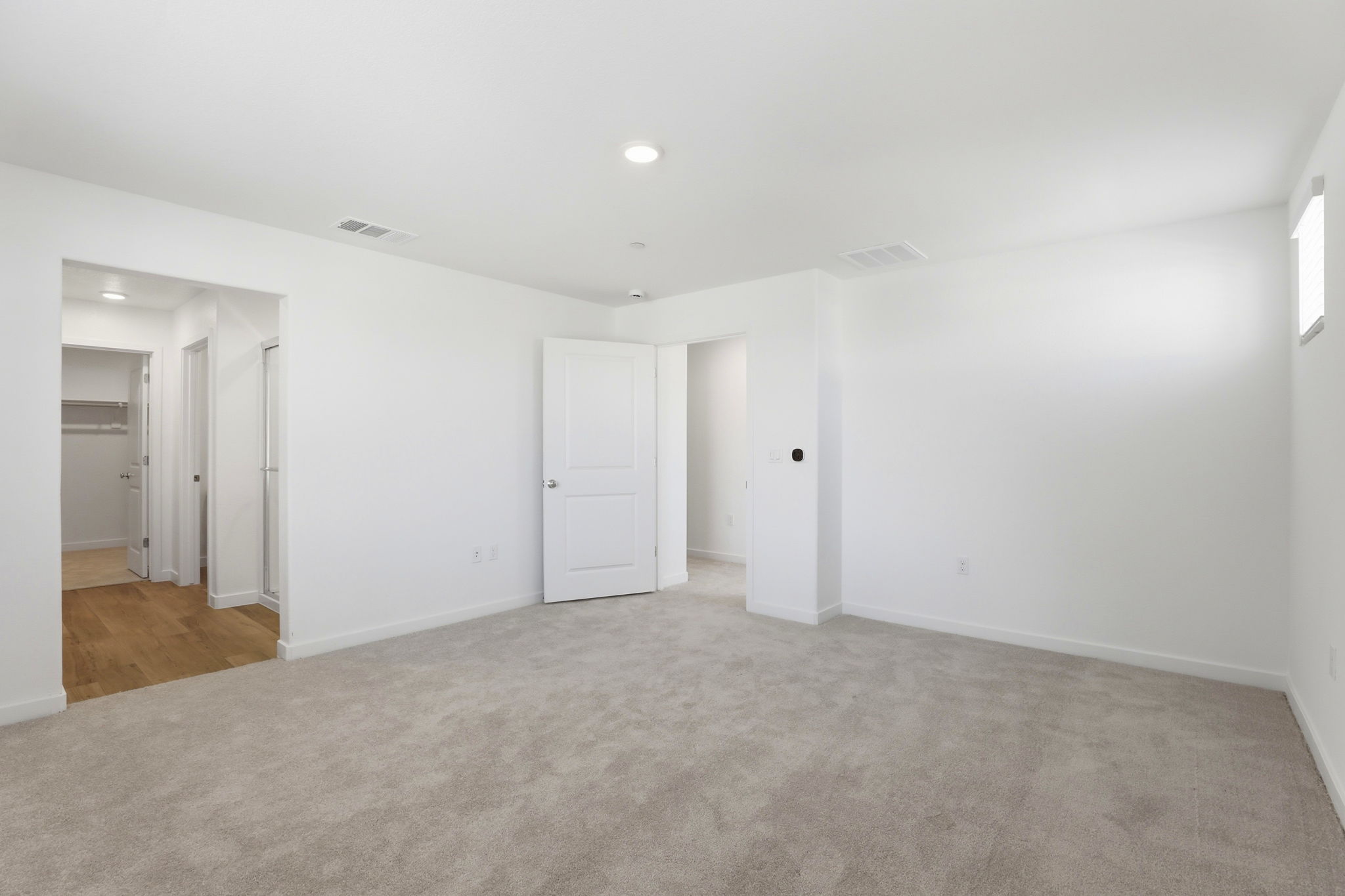 A room with white walls.