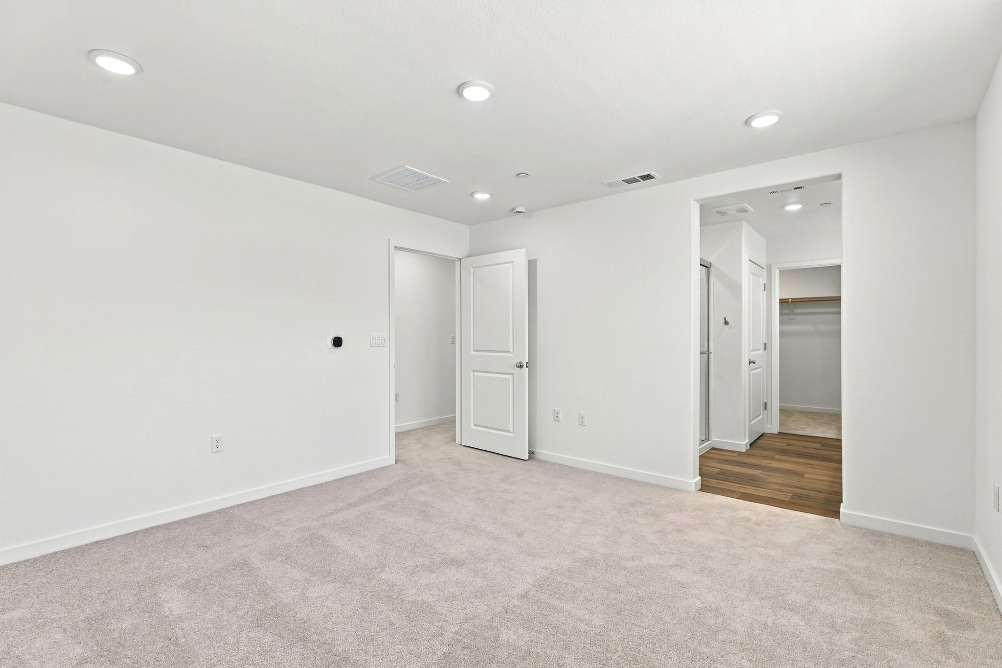A room with white walls.