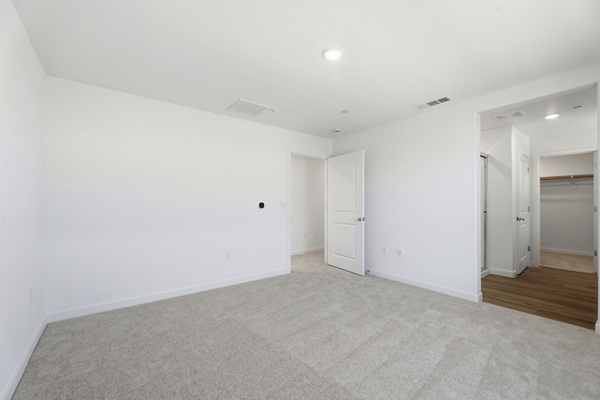 A room with white walls.