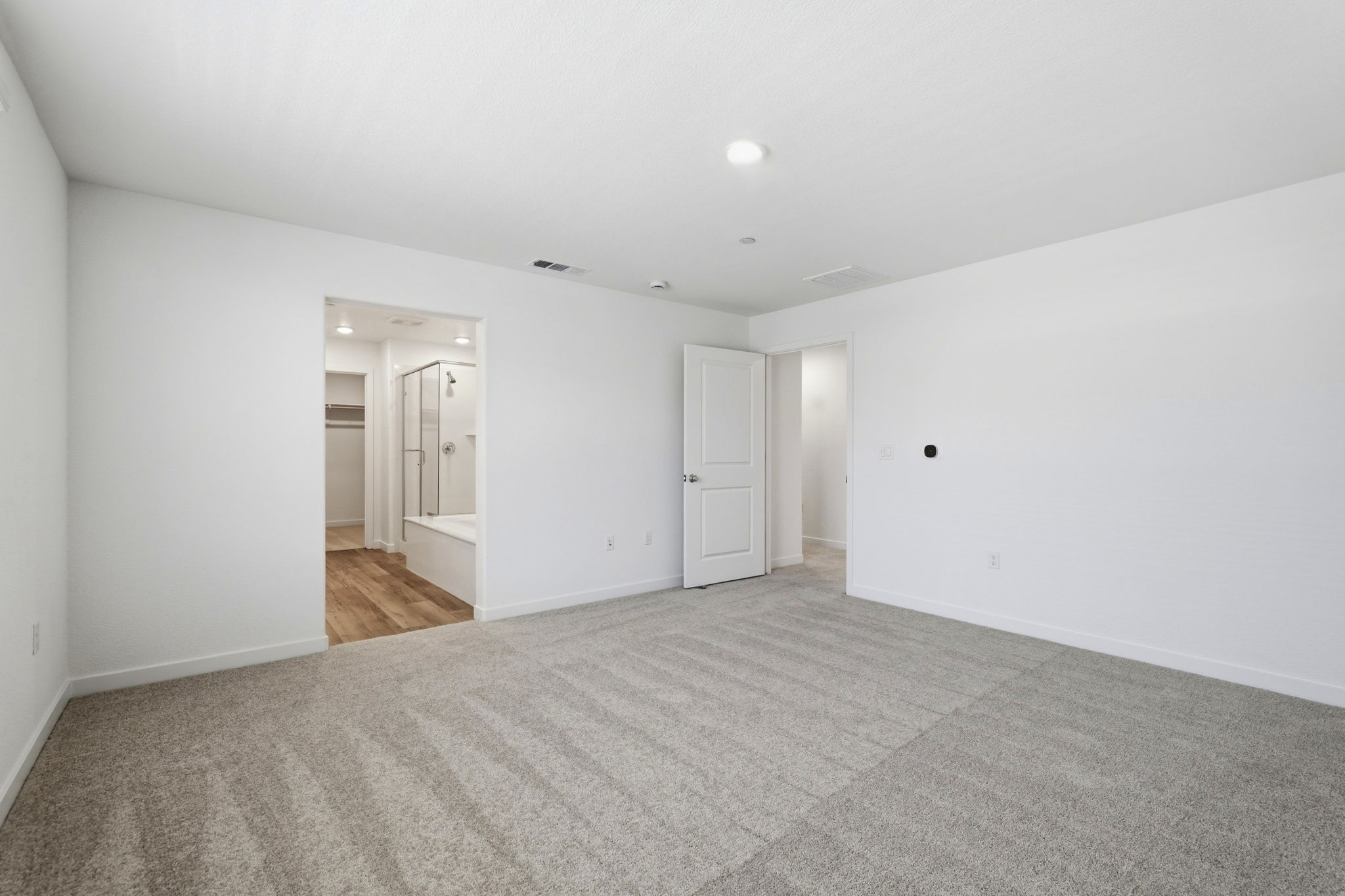 A room with white walls.