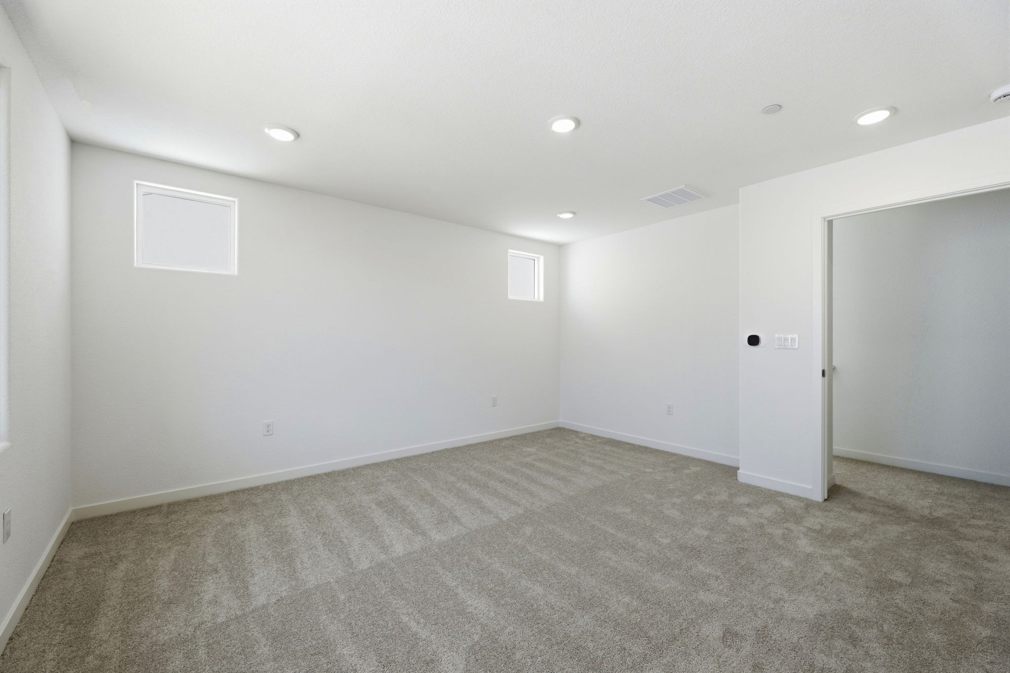 A room with white walls.