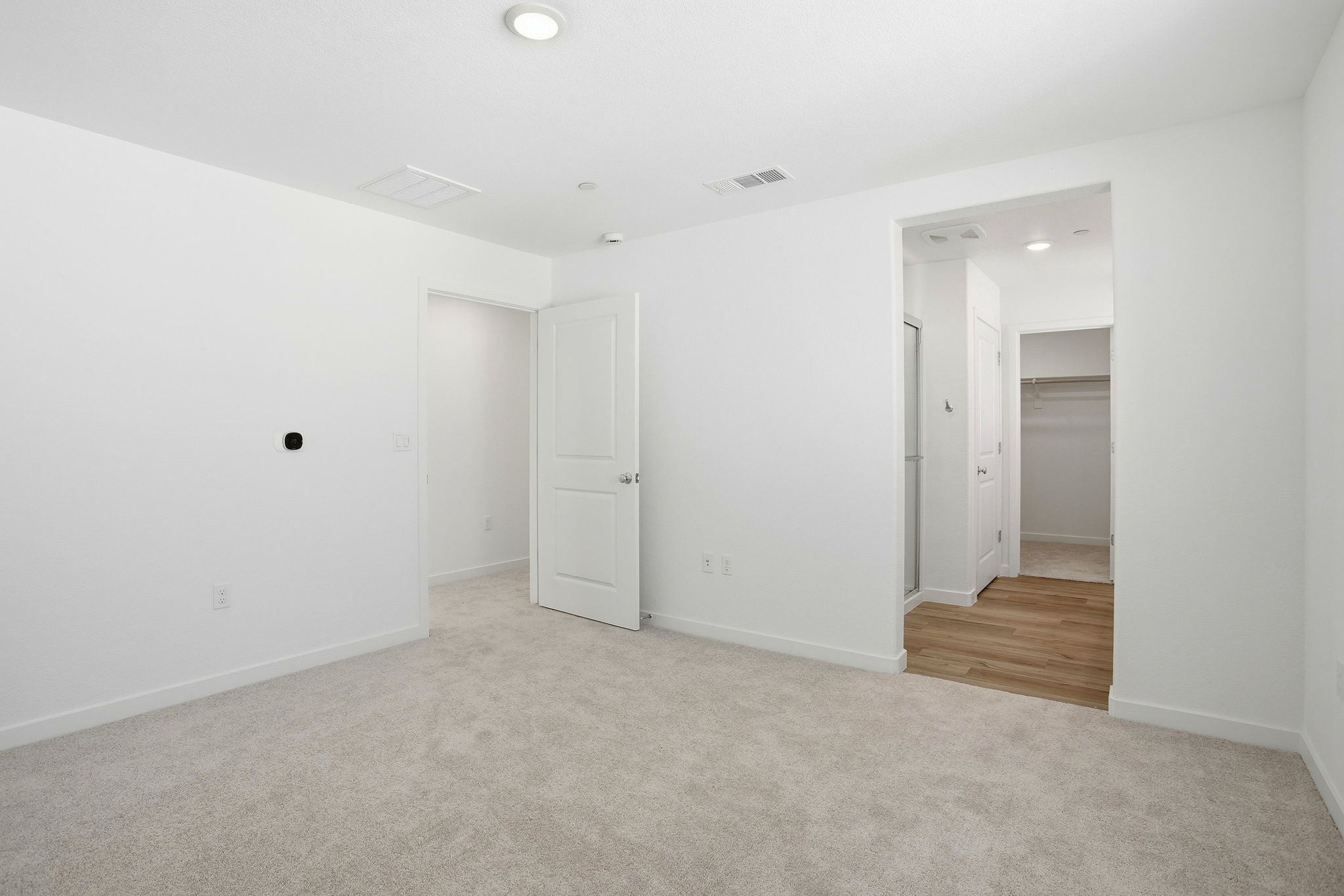 A room with white walls.