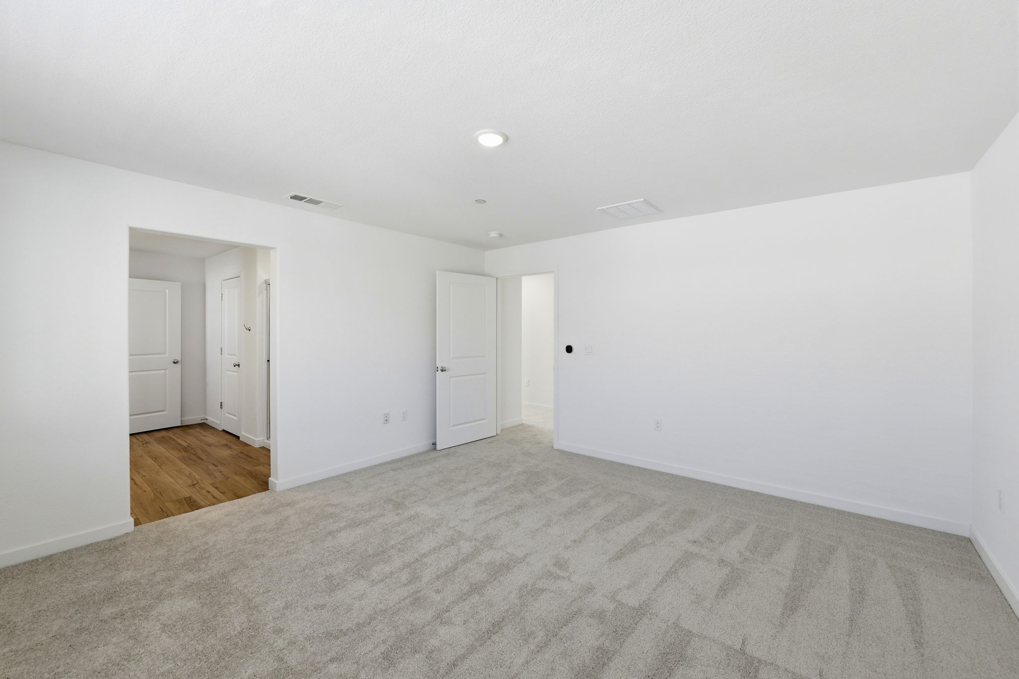 A room with white walls.