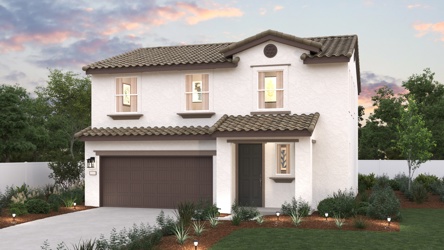 A house with a garage.