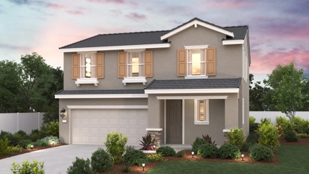 A house with a driveway.