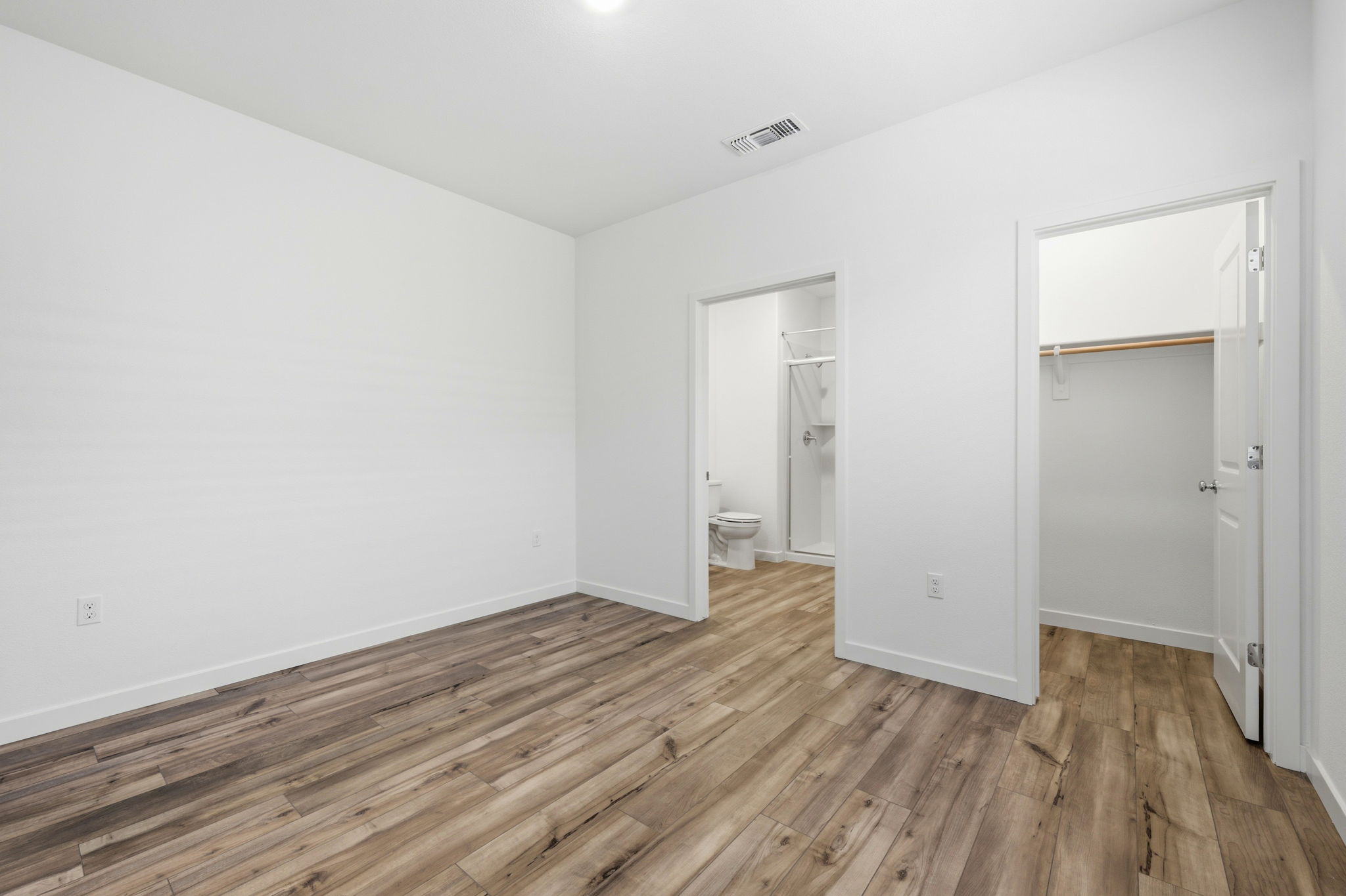 A room with white walls.