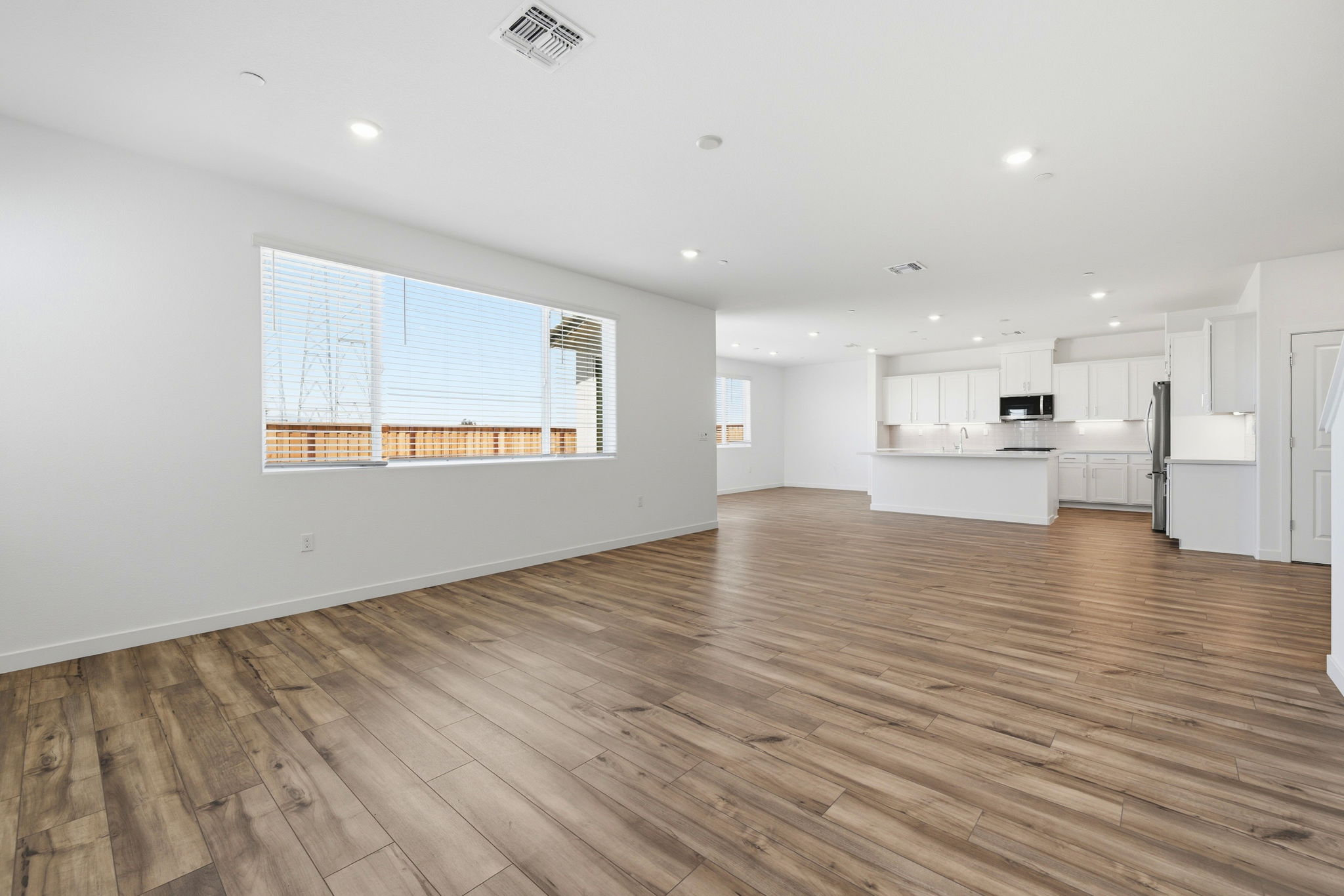 A large empty kitchen.