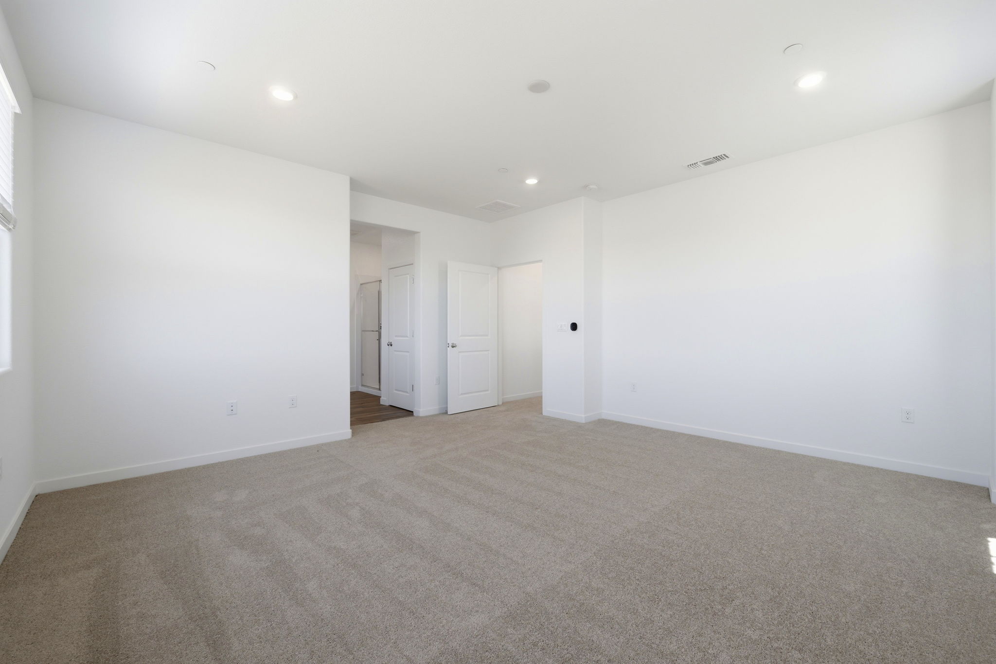 A room with white walls.