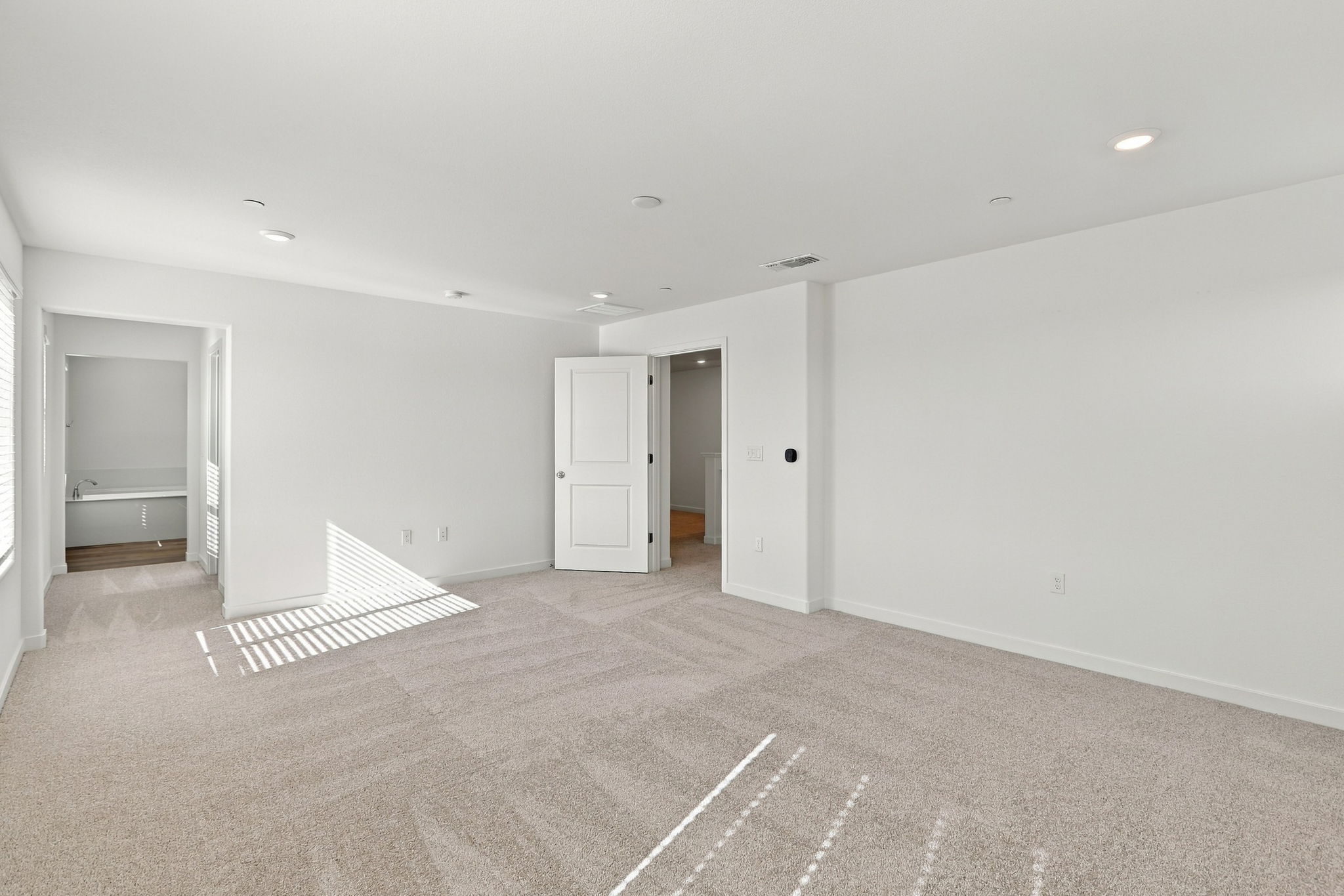 A room with white walls.