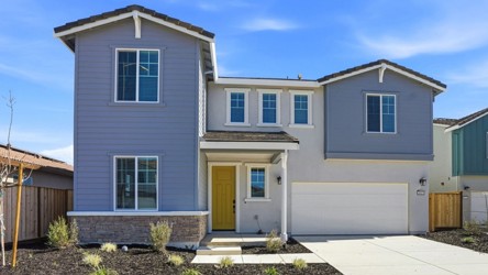 A house with a garage.