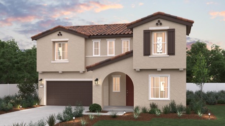 A house with a garage.