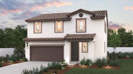 A house with a driveway.