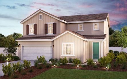 Plan 1 elevation D exterior rendering at Parkside by Century Communities