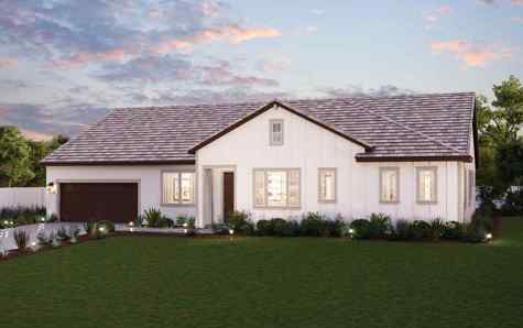 Plan 1 elevation A exterior rendering at Promontory at Ridgemark by Century Communities