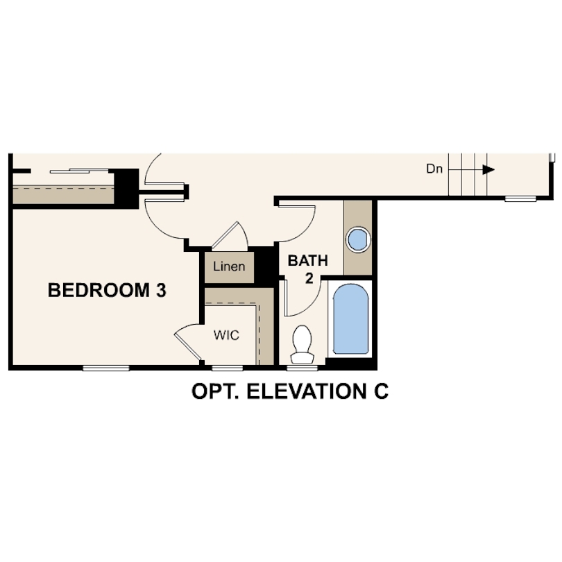 Plan 6 second floor option at Promontory at Ridgemark by Century Communities