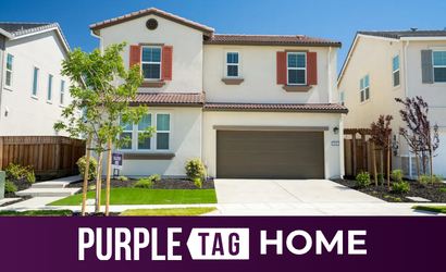 A house with a garage.