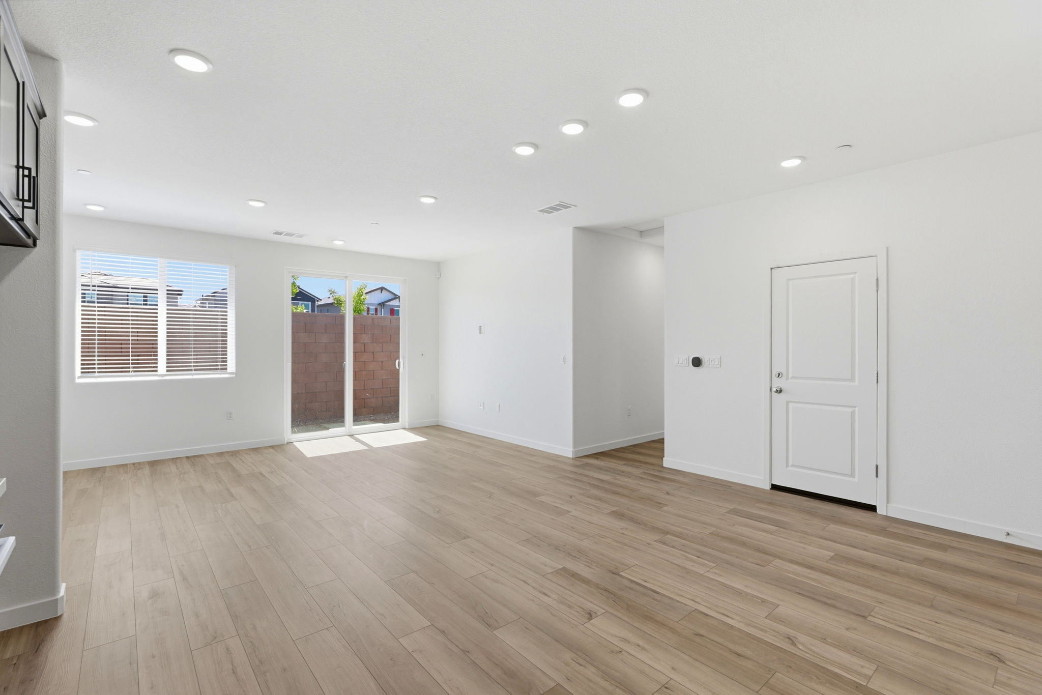 A room with white doors.