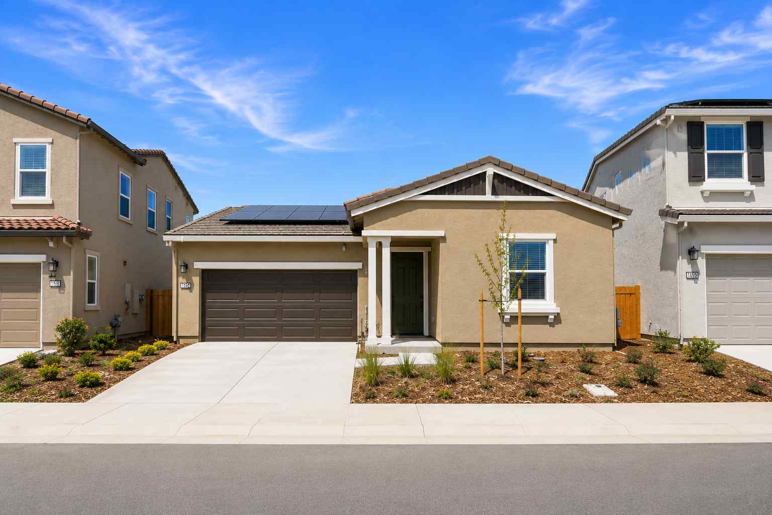 A house with garages.
