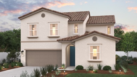 A house with a garage.