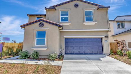 A house with a garage.