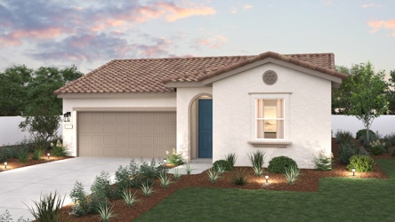 A house with a driveway.