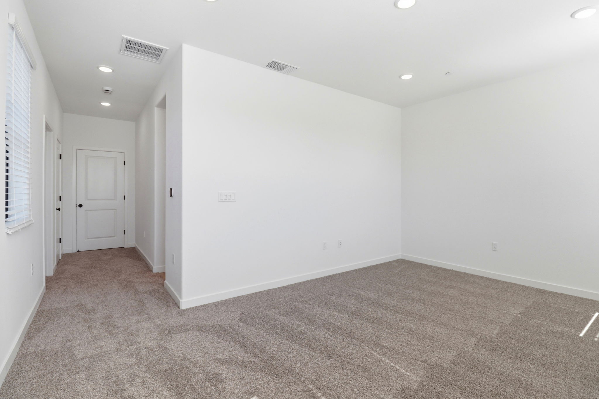 A room with white walls.