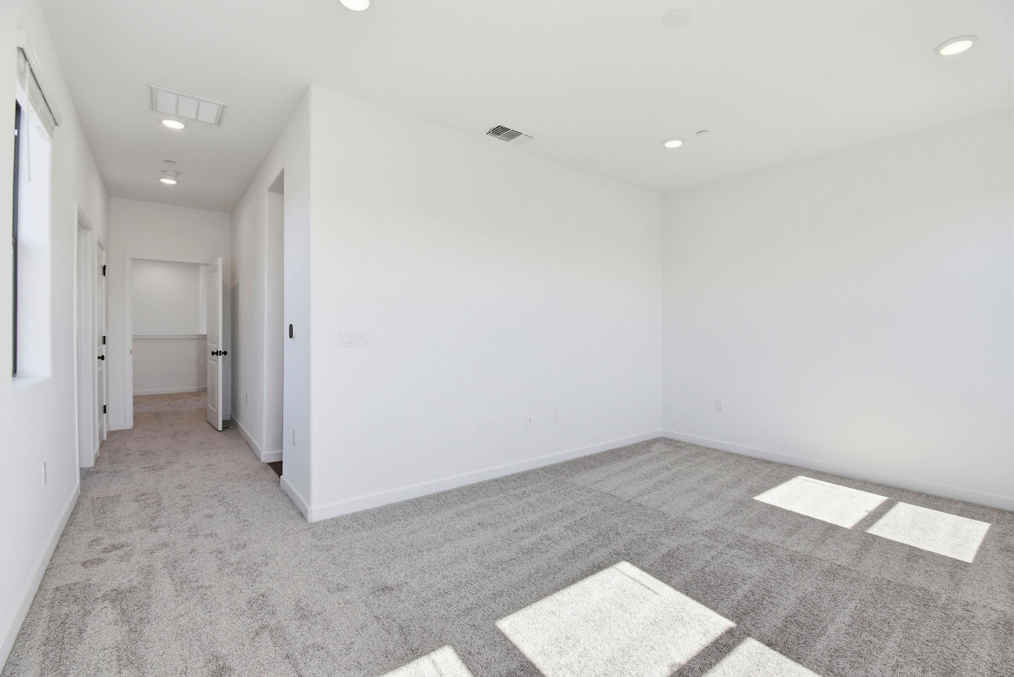 A room with white walls.