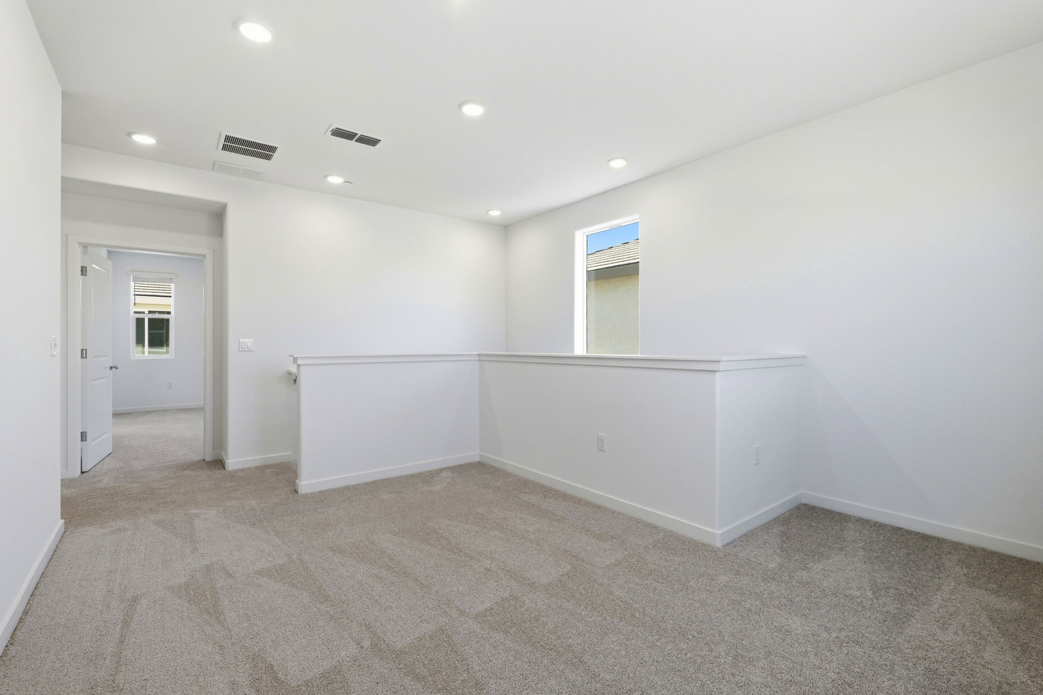 A room with white walls.