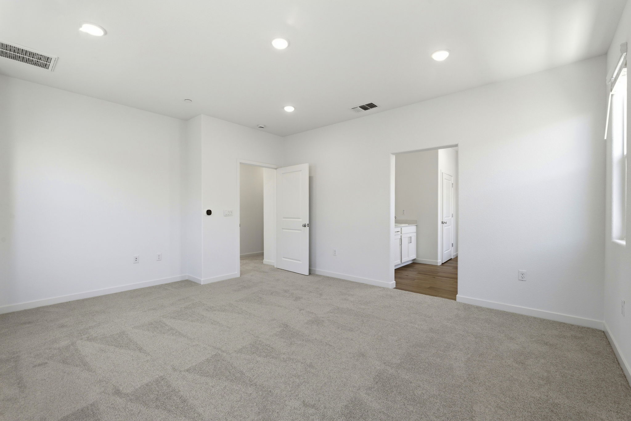 A room with white walls.