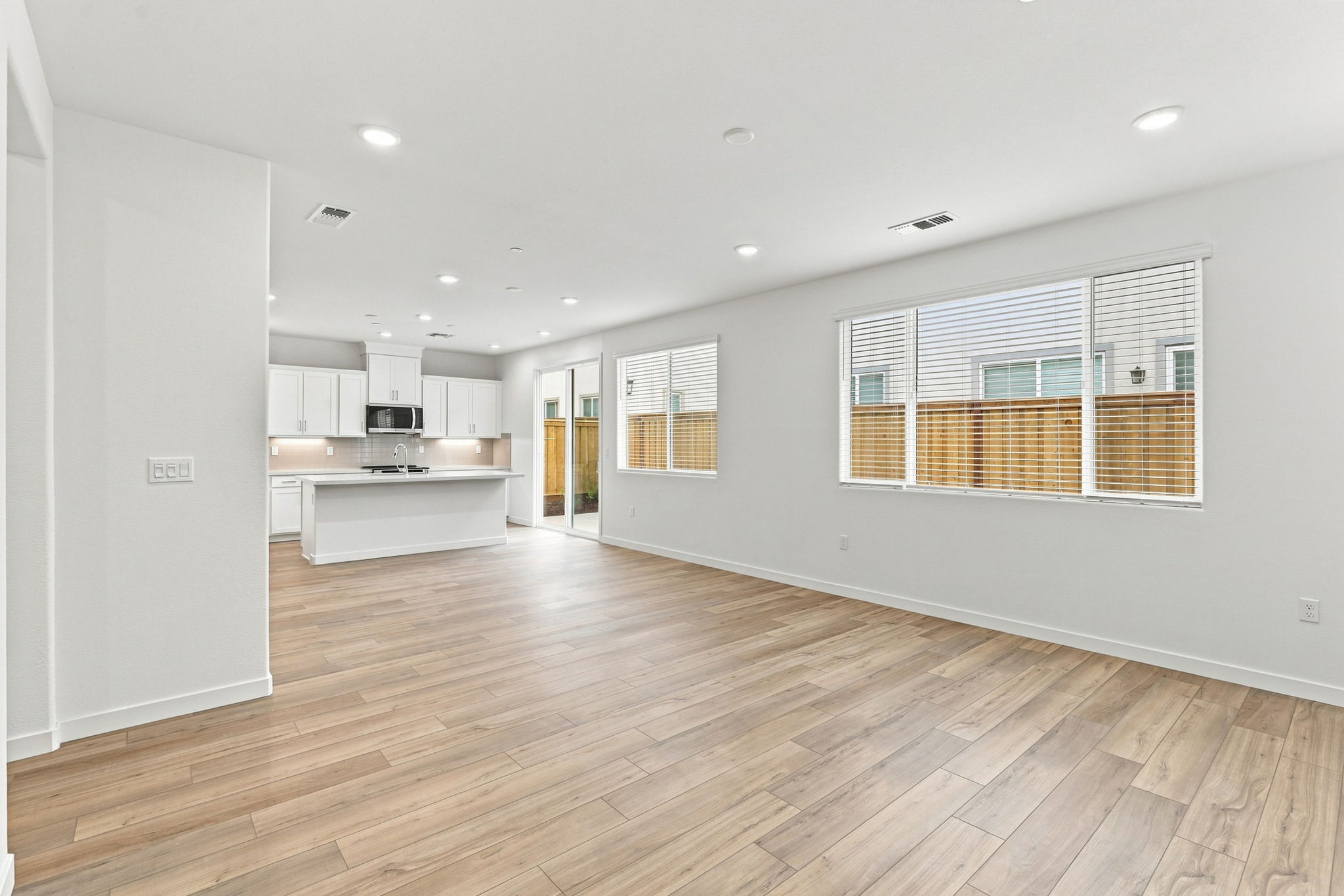 A large empty kitchen.