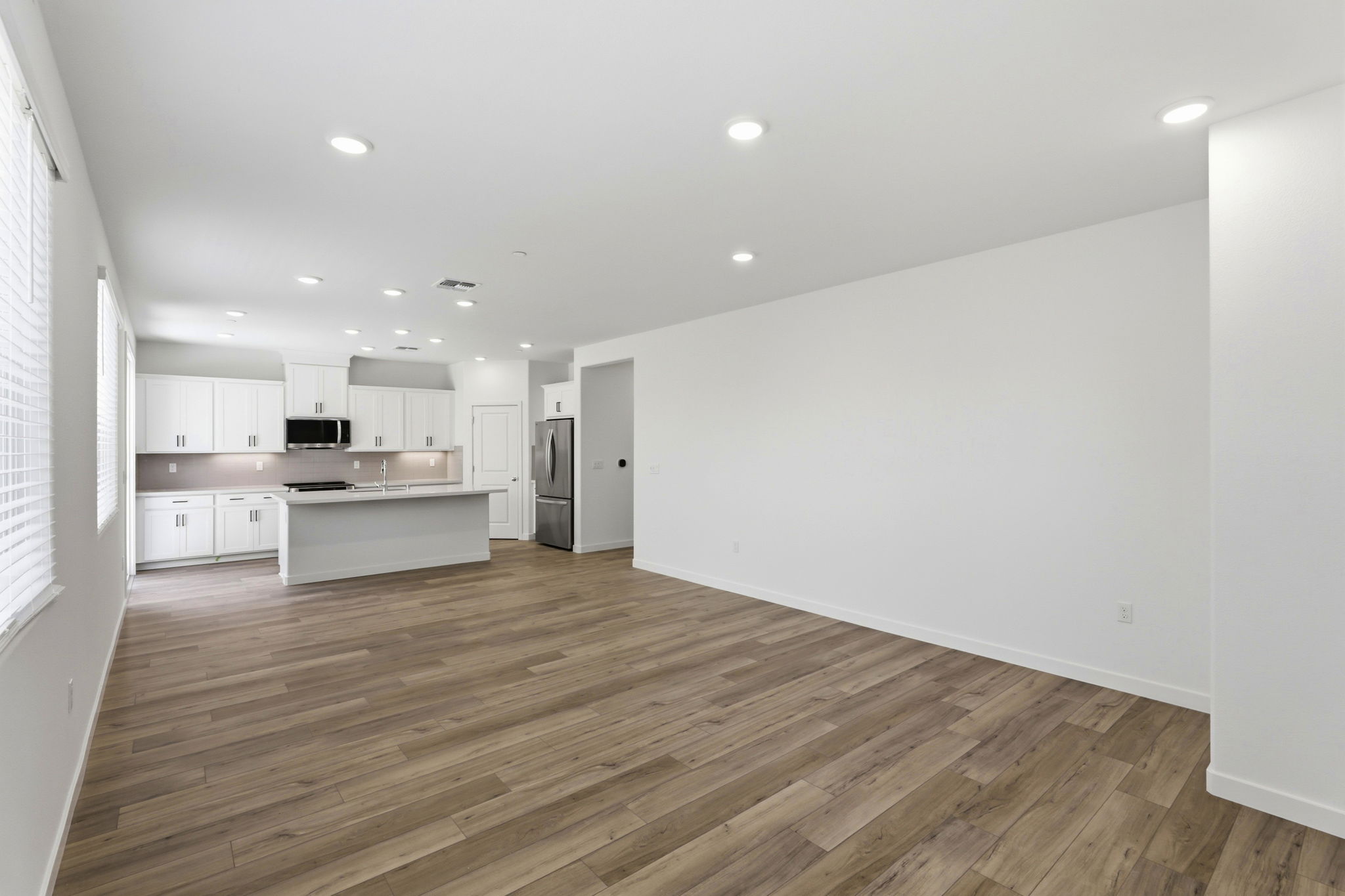 A large empty kitchen.