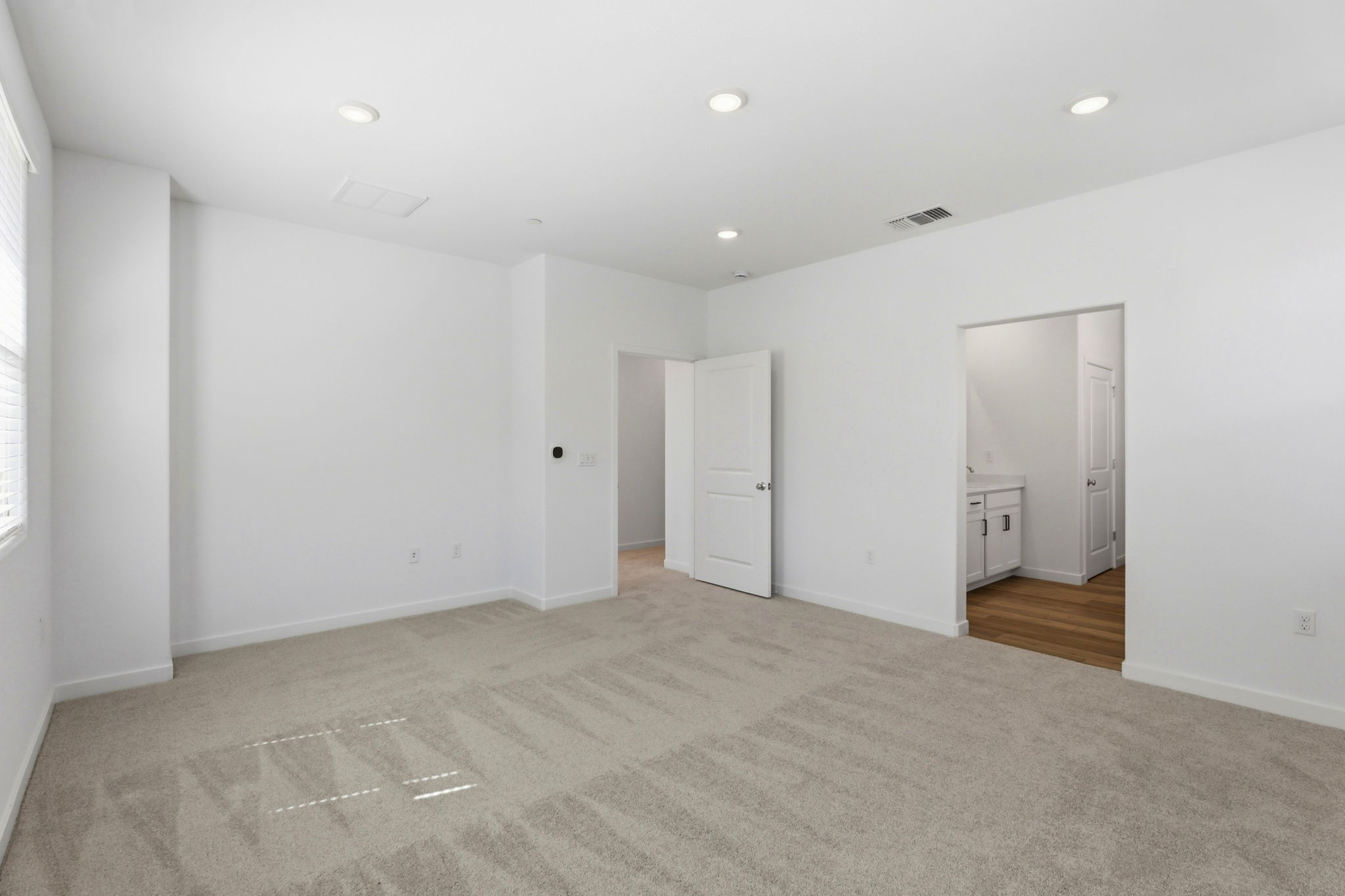 A room with white walls.
