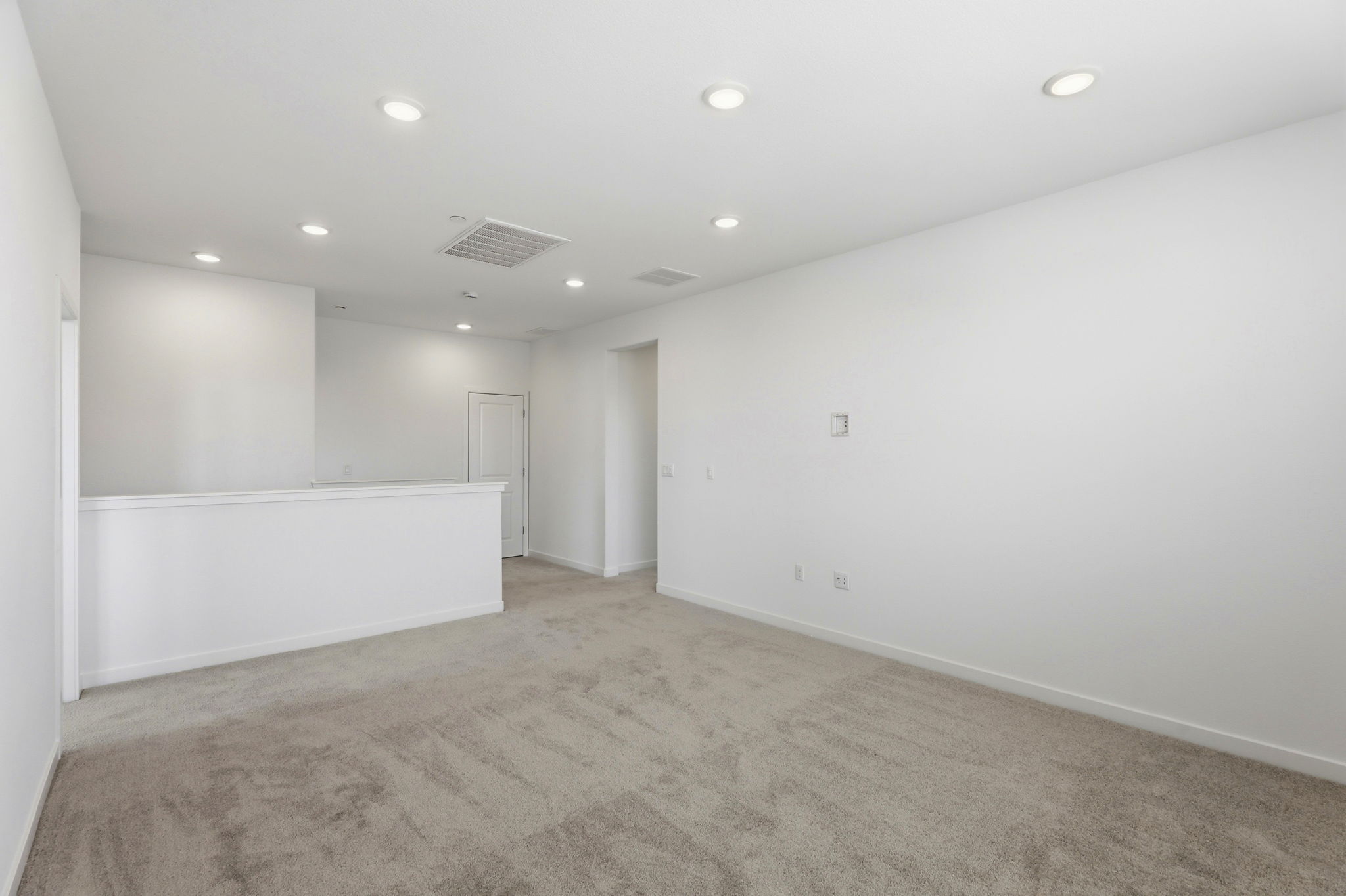 A room with white walls.