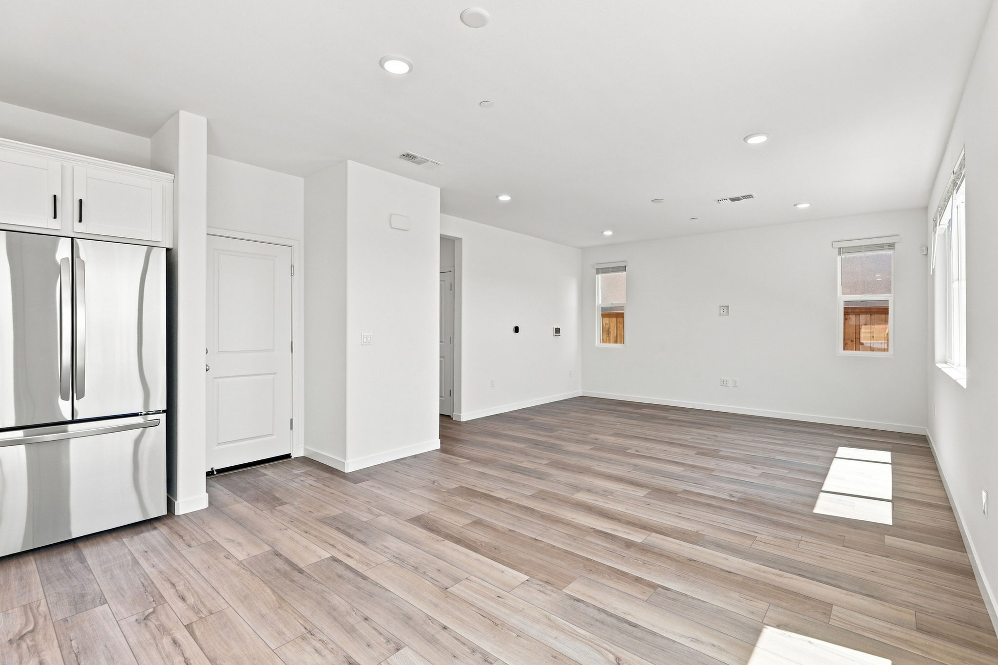 A large empty kitchen.