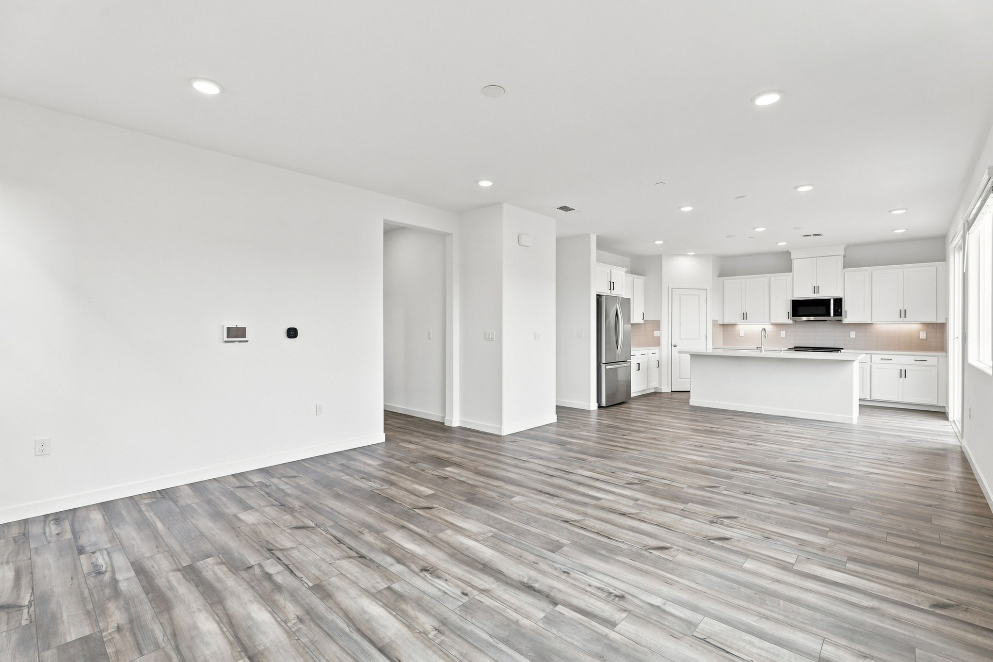 A large empty kitchen.