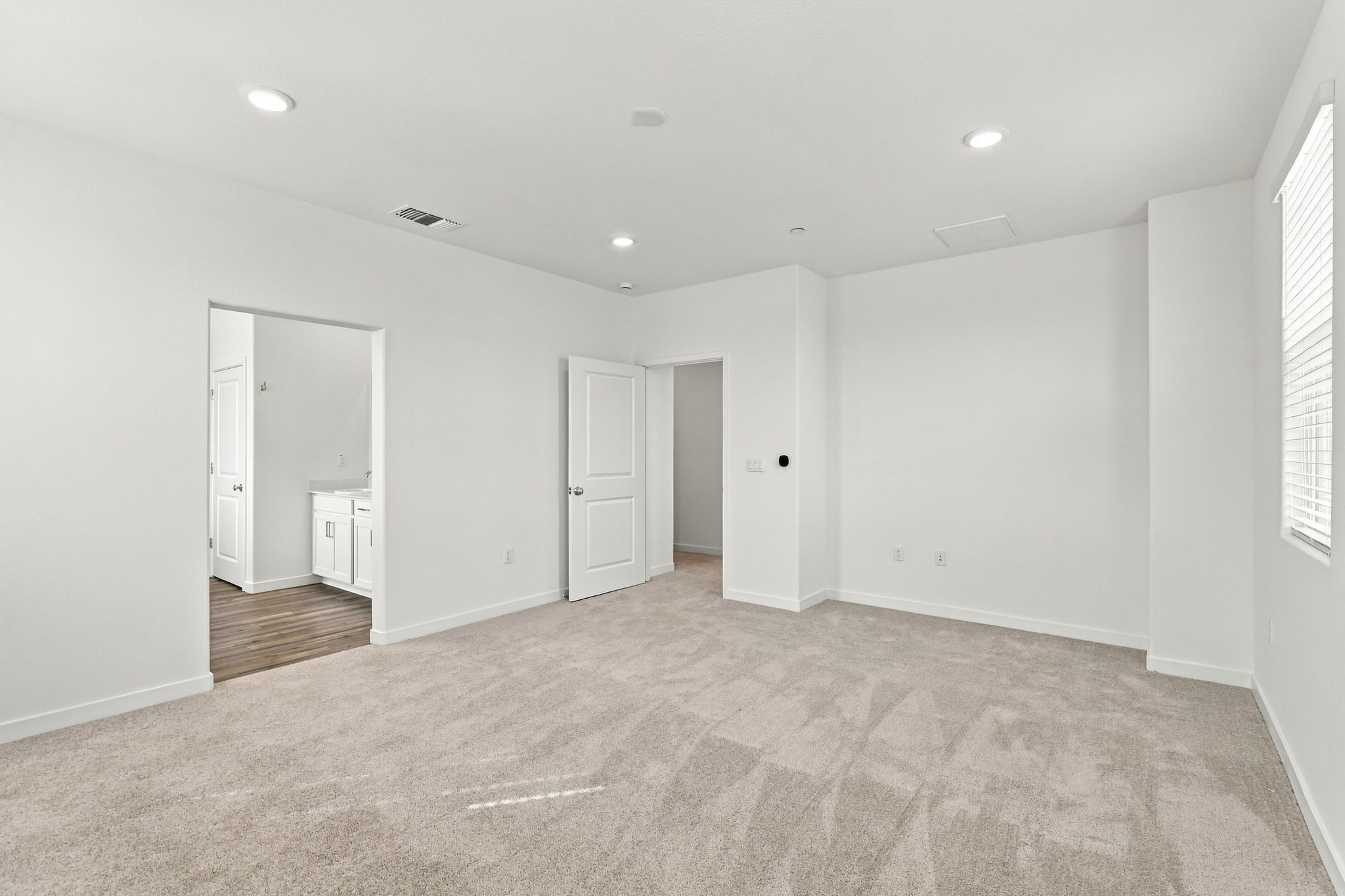 A room with white walls.
