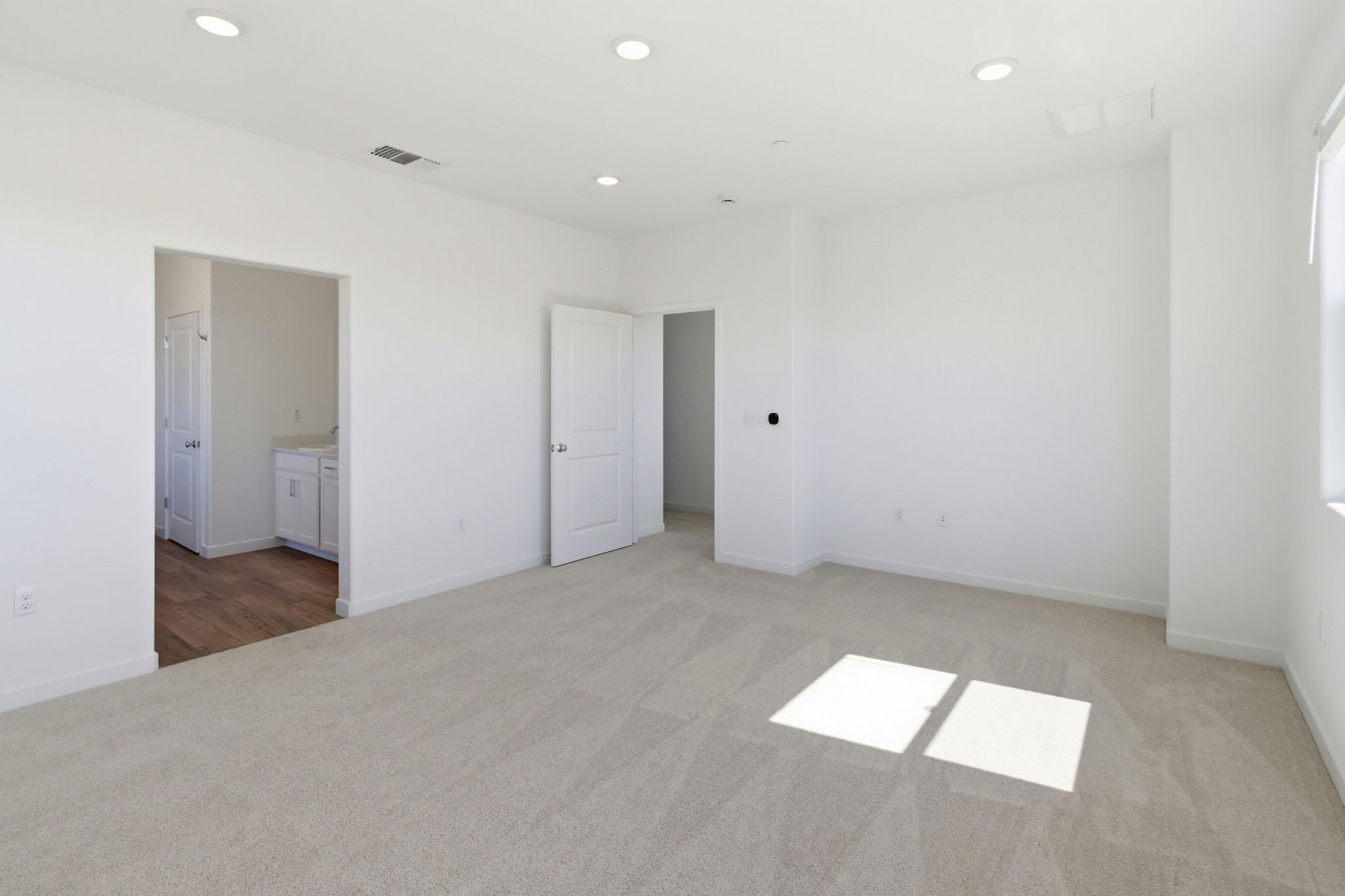 A room with white walls.