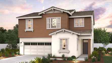 A house with a garage.