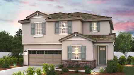 A house with a garage.