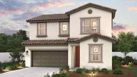 A house with a garage.