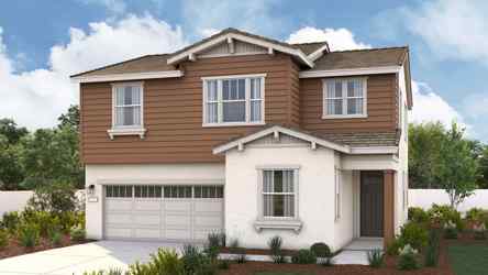 A house with a garage.