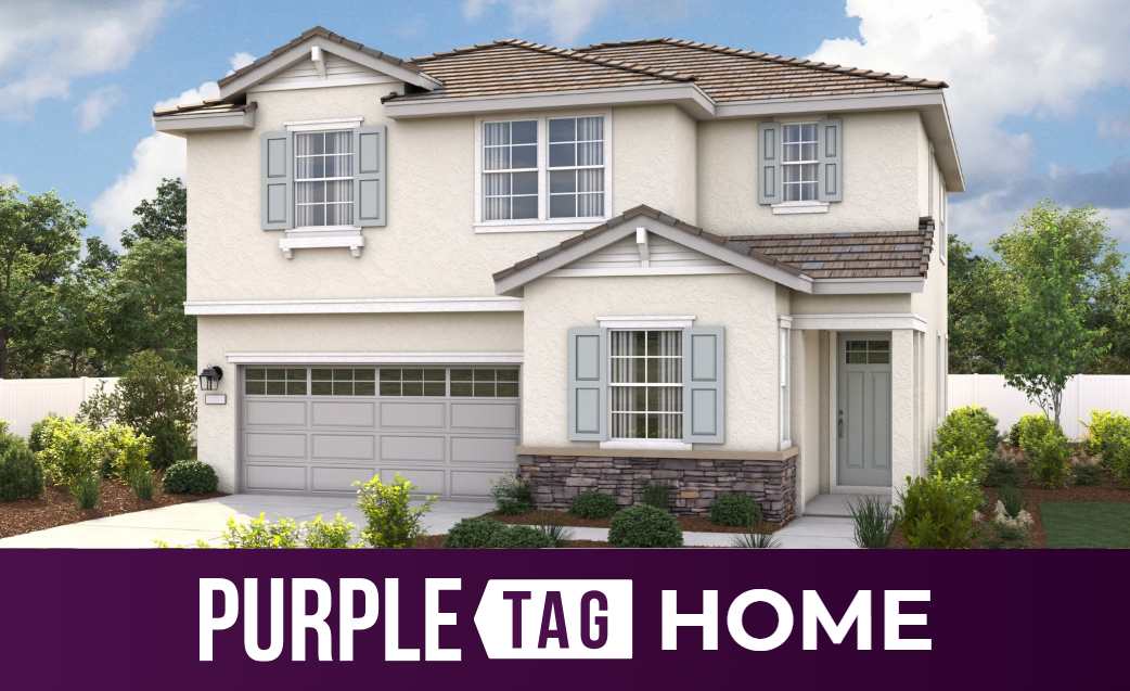 A house with a garage.
