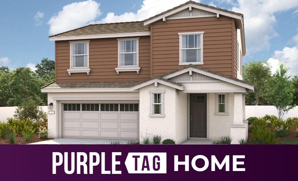 A house with a garage.