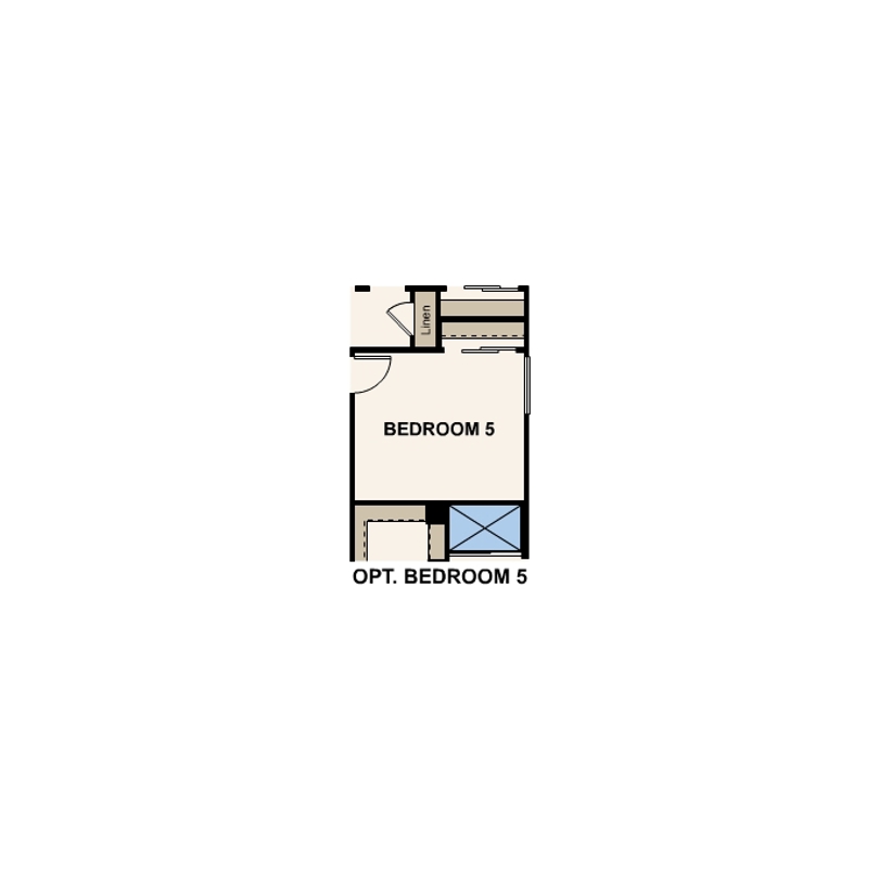 Plan 3 second floor plan options at Trailside at Century Communities