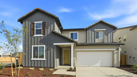 A house with a garage.