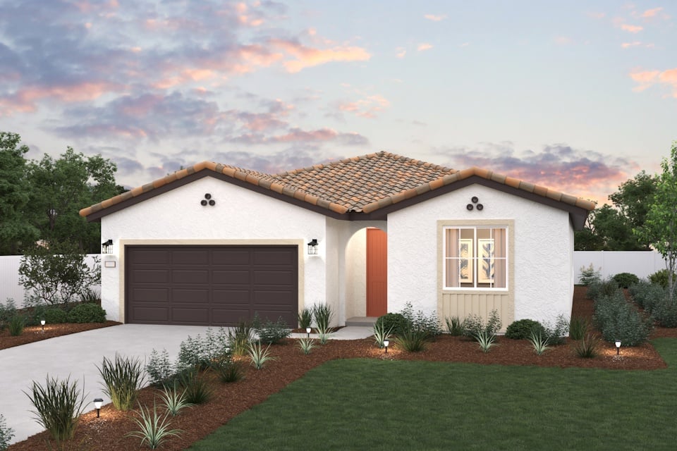 A house with a large yard.